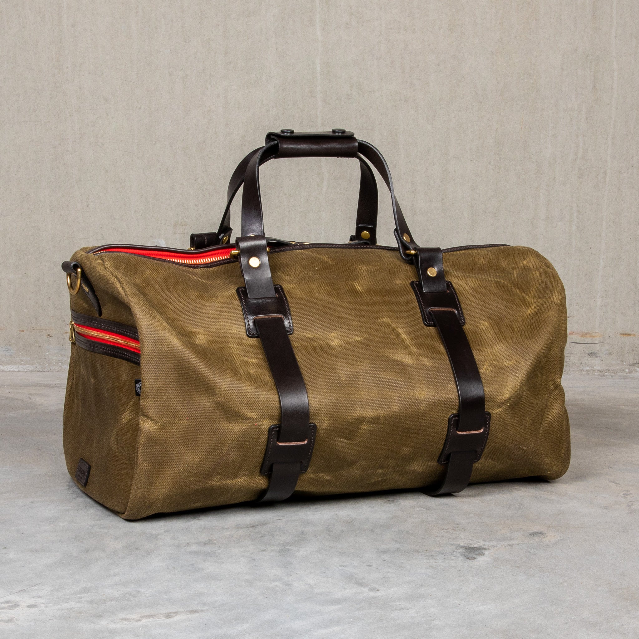 Croots Duffle Holdall Vintage Canvas Olive