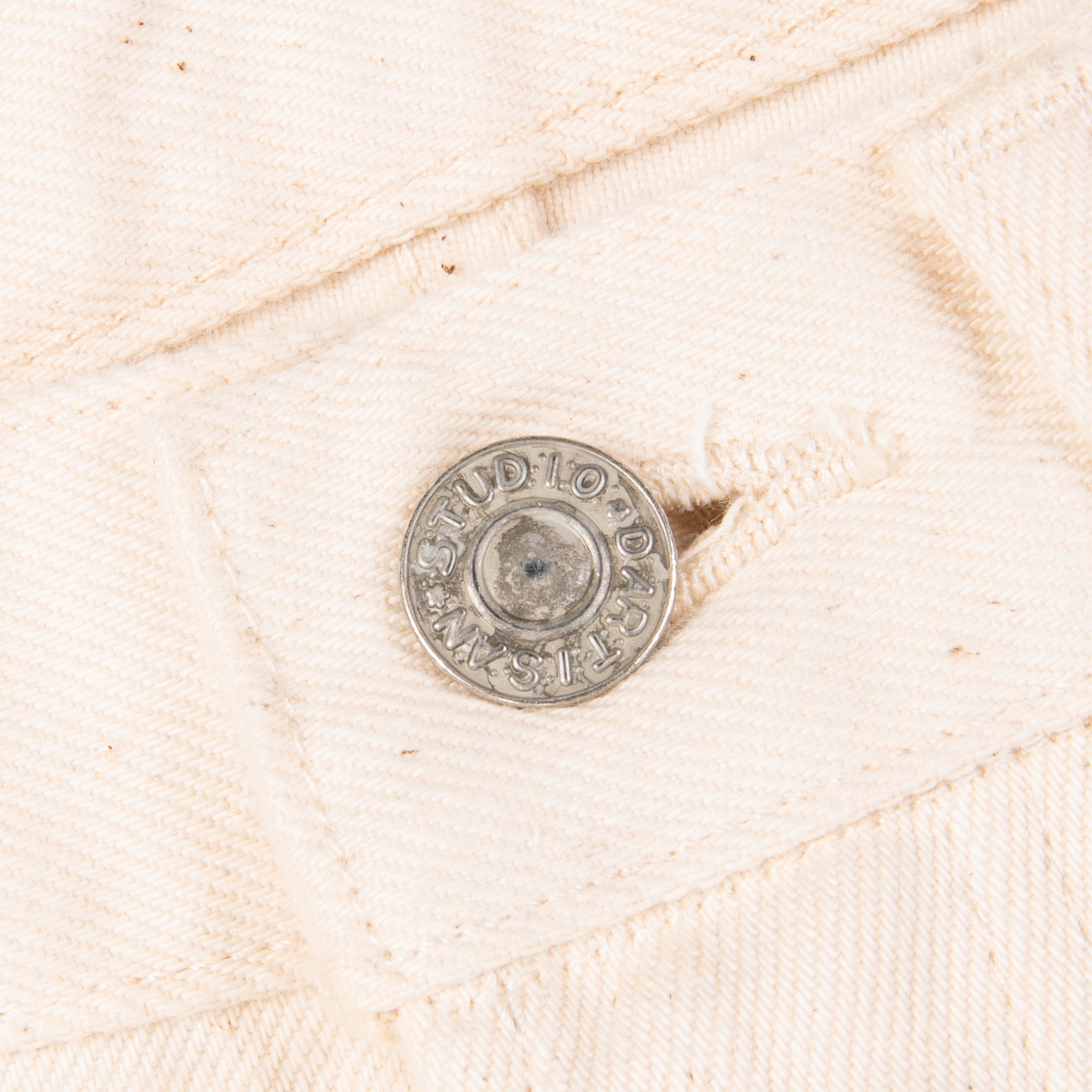 Studio D&#39;Artisan FB-909 High Rise Tapered 14 Oz Denim Ivory