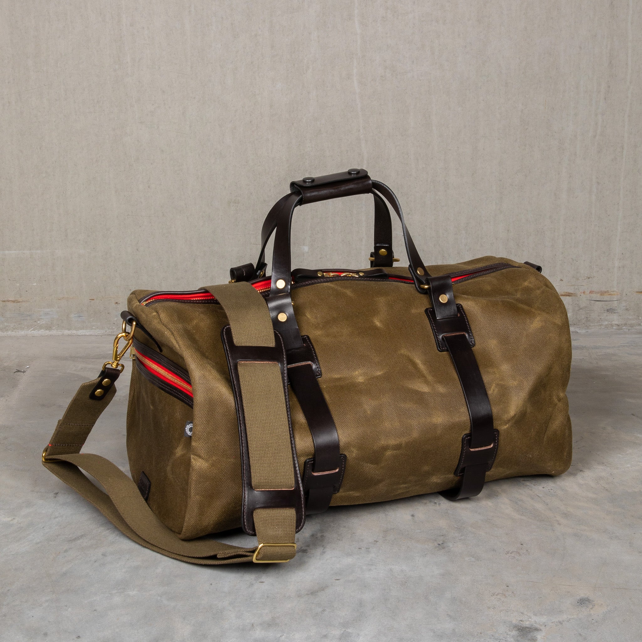 Croots Duffle Holdall Vintage Canvas Olive