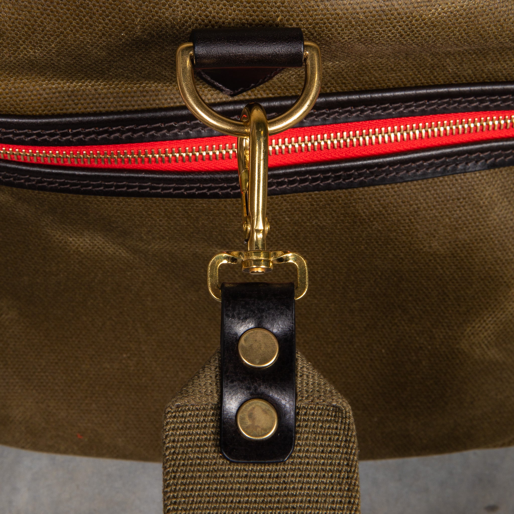 Croots Duffle Holdall Vintage Canvas Olive