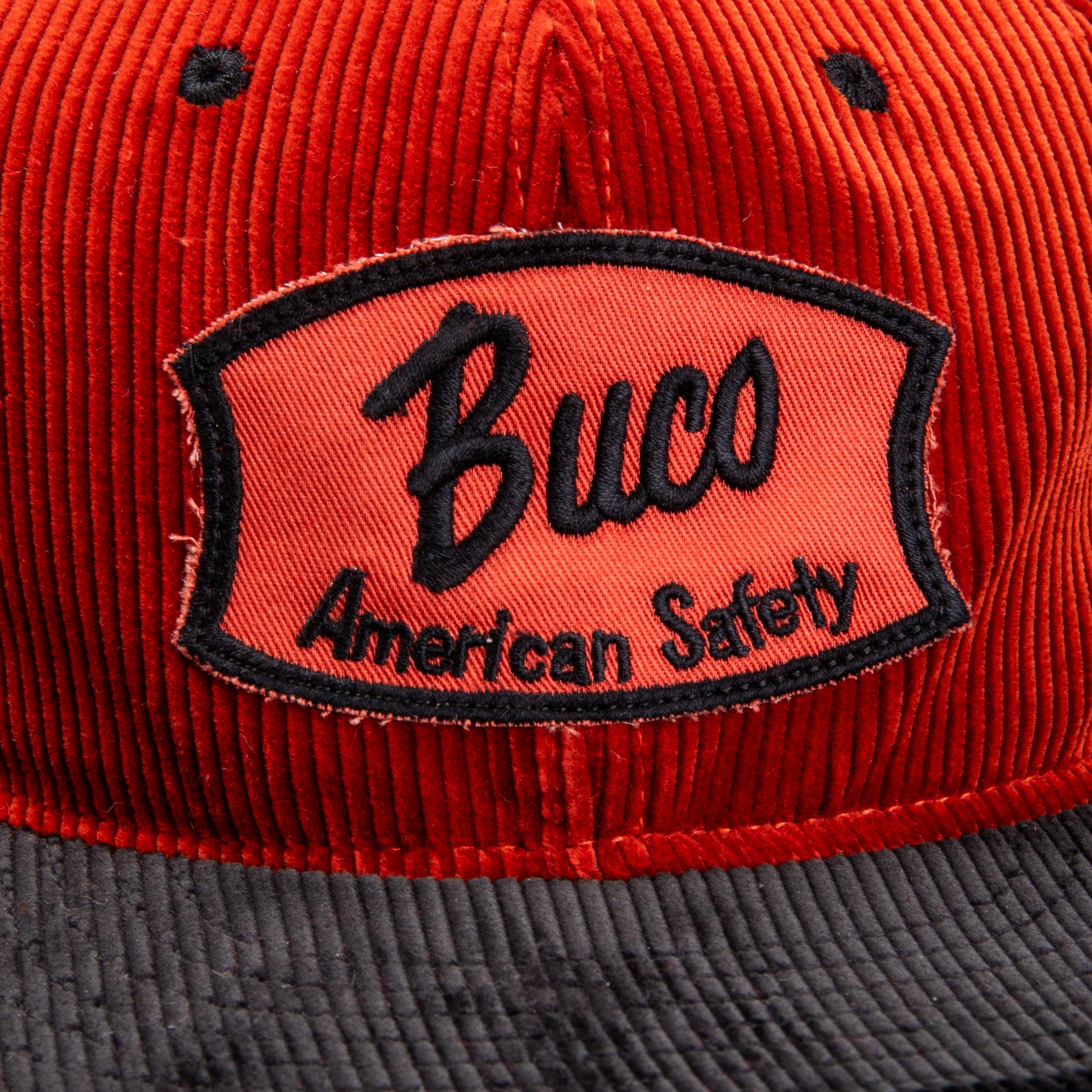 Buco Corduroy Strap-Back Cap Orange