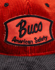 Buco Corduroy Strap-Back Cap Orange