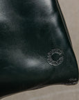 Croots bridle leather Racing green laptop bag