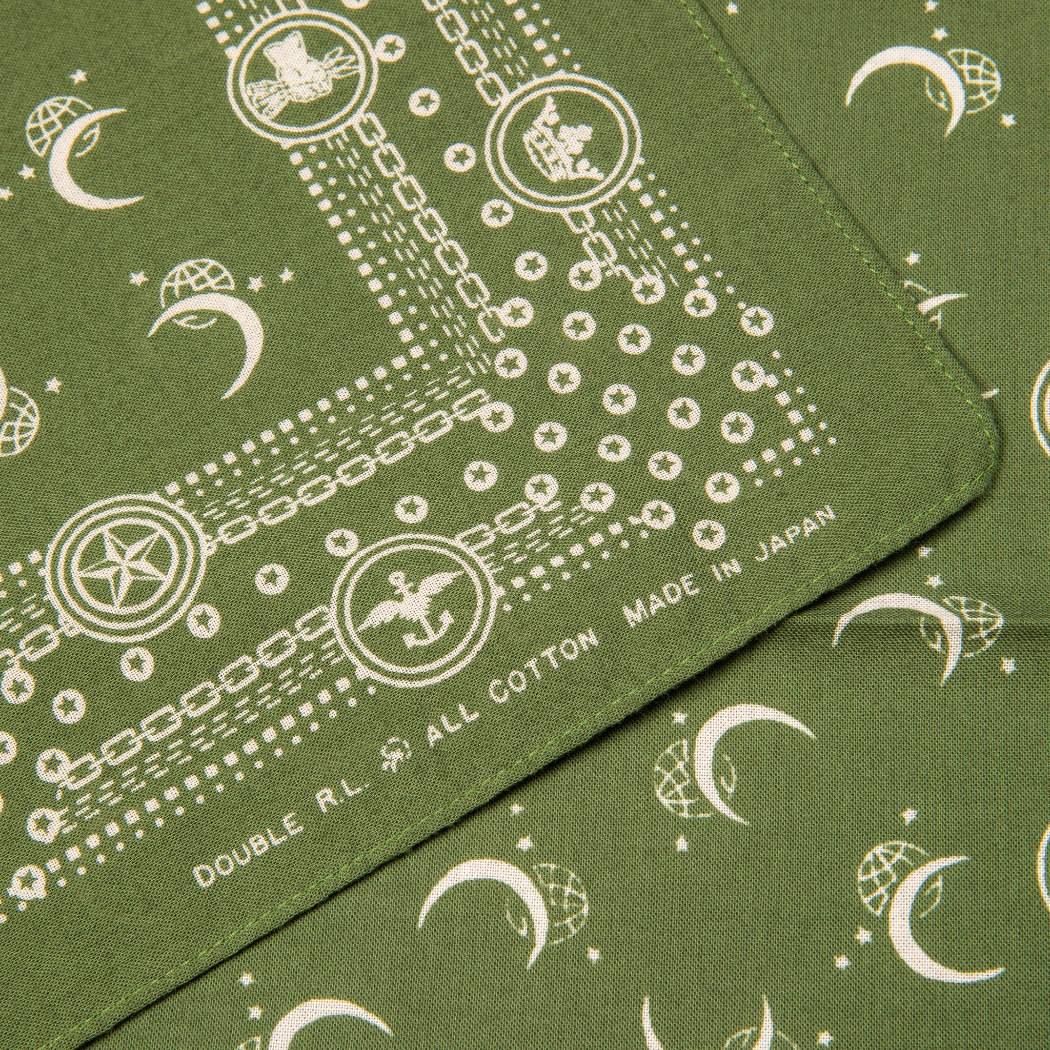 RRL Winged Logo Cotton Bandana Olive – Frans Boone Store