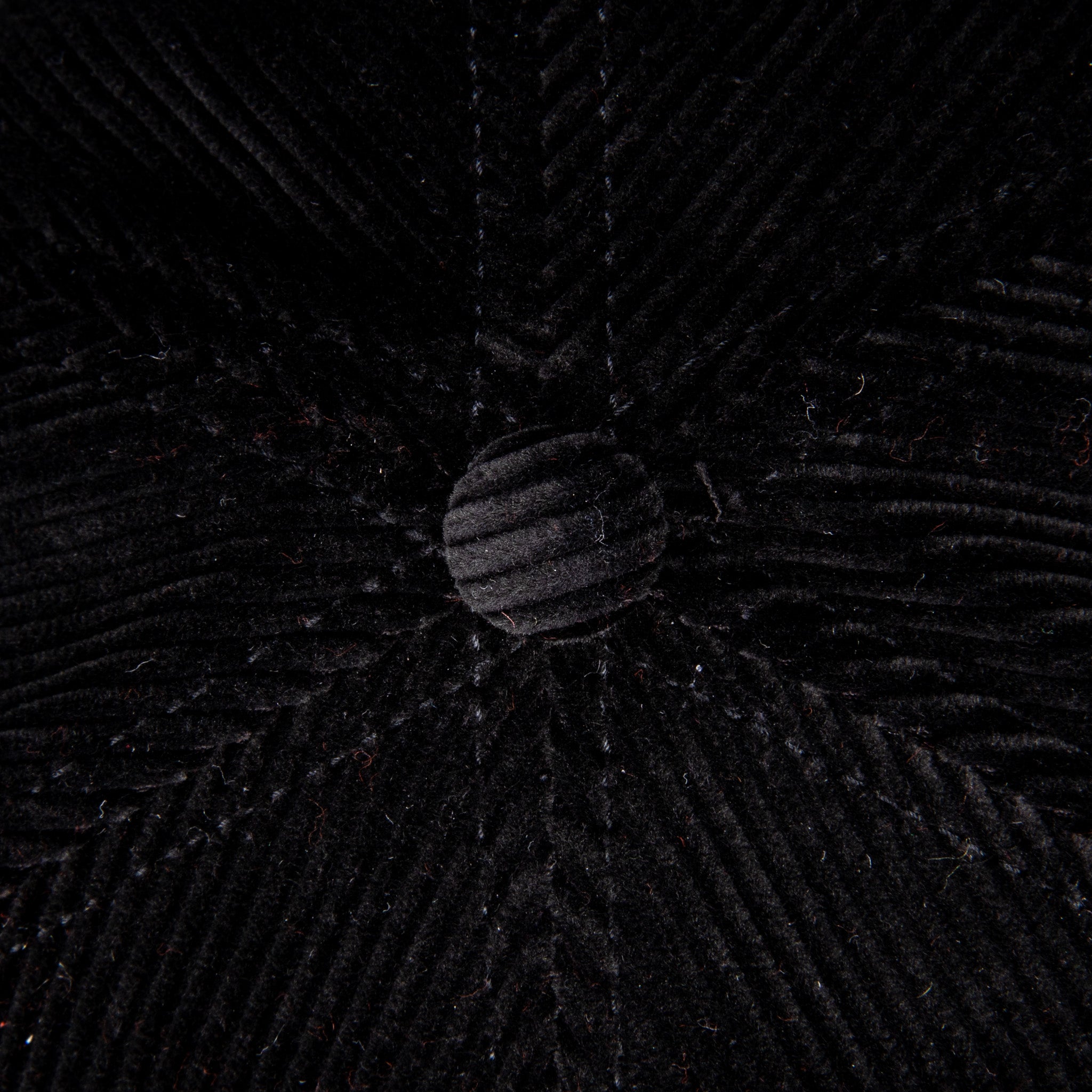 Buco Corduroy Strap-Back Cap Black