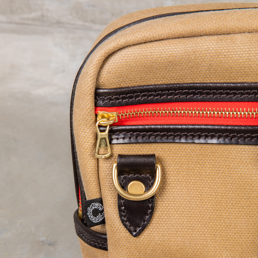 Croots Laptop bag Waxed Vintage Canvas Sand
