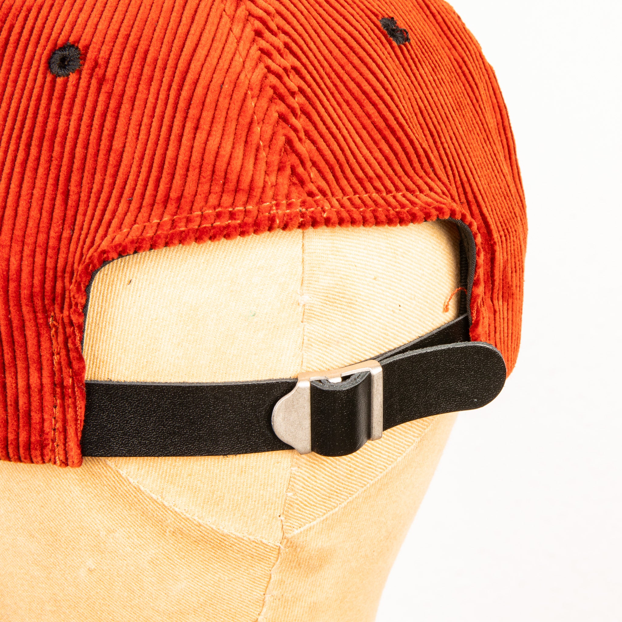 Buco Corduroy Strap-Back Cap Orange