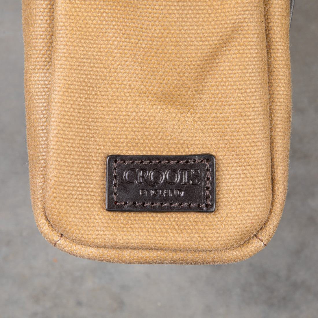 Croots Laptop bag Waxed Vintage Canvas Sand