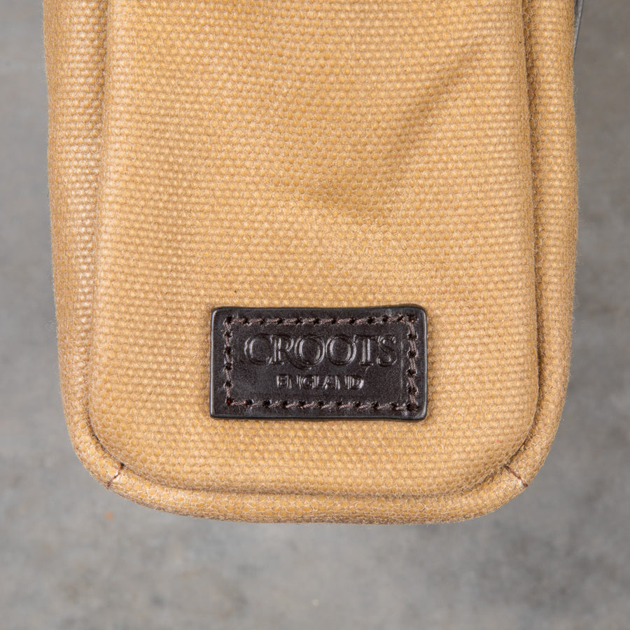 Croots Laptop bag Waxed Vintage Canvas Sand