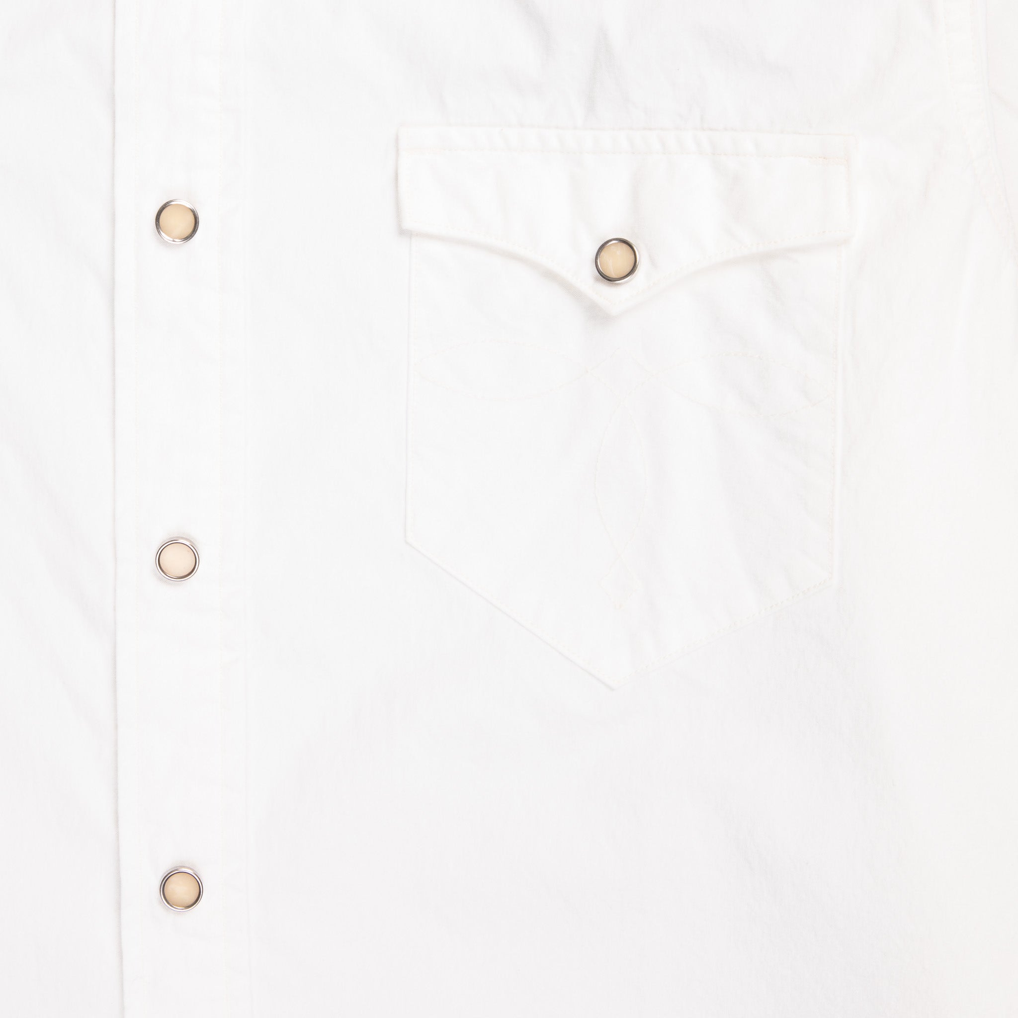 RRL Buffalo Western Shirt Heavy Poplin White – Frans Boone Store