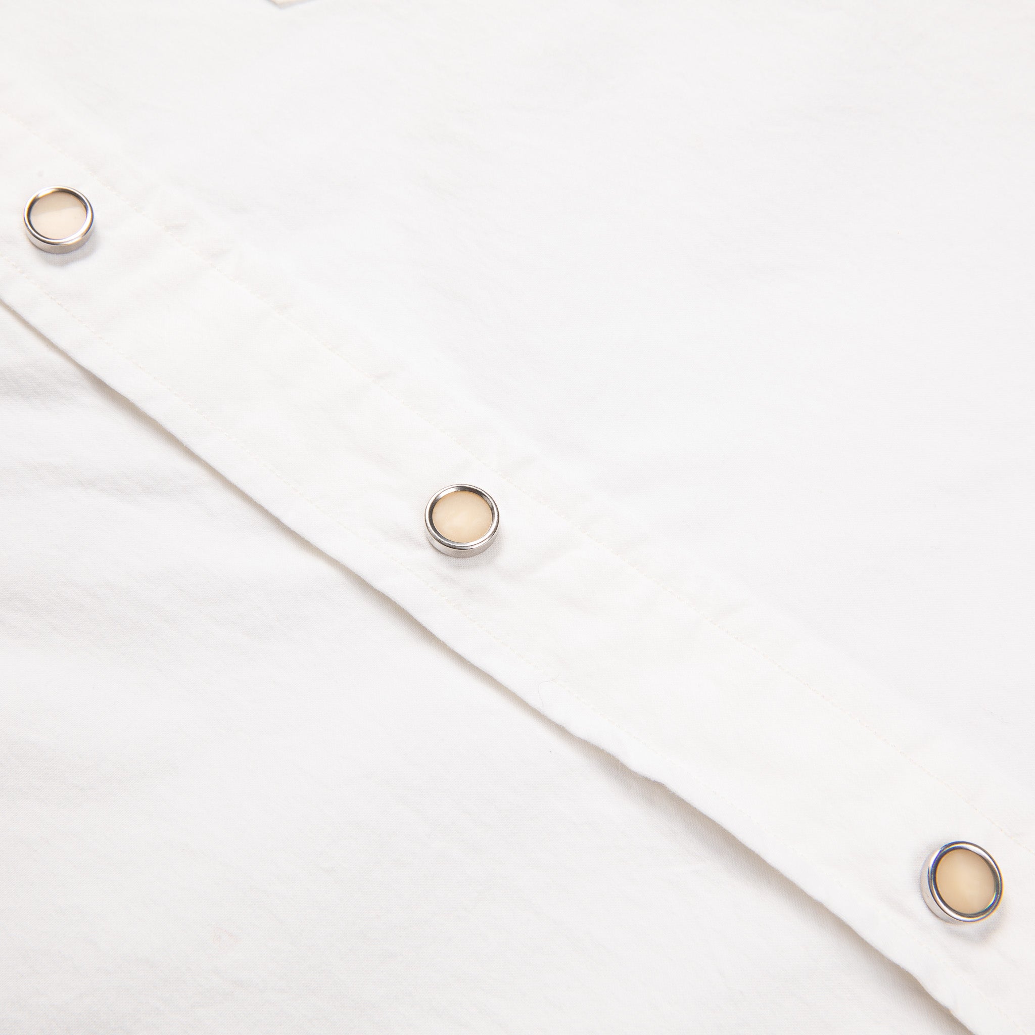RRL Buffalo Western Shirt Heavy Poplin White