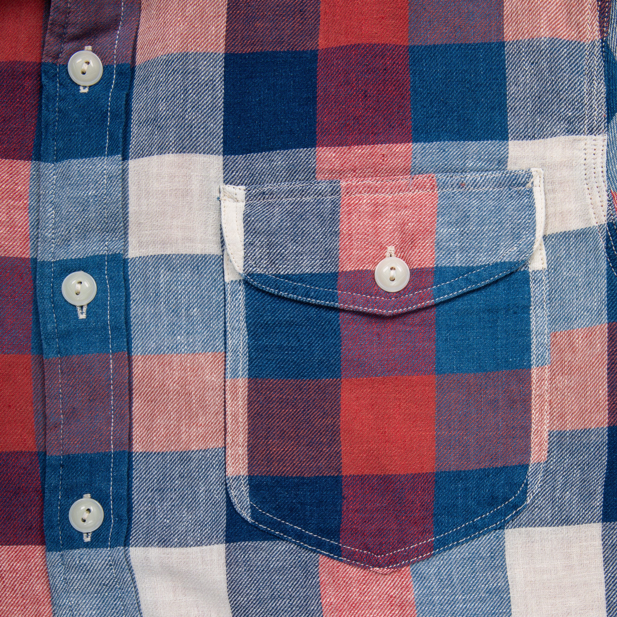 RRL Lee Shirt RL-704 Red Indigo