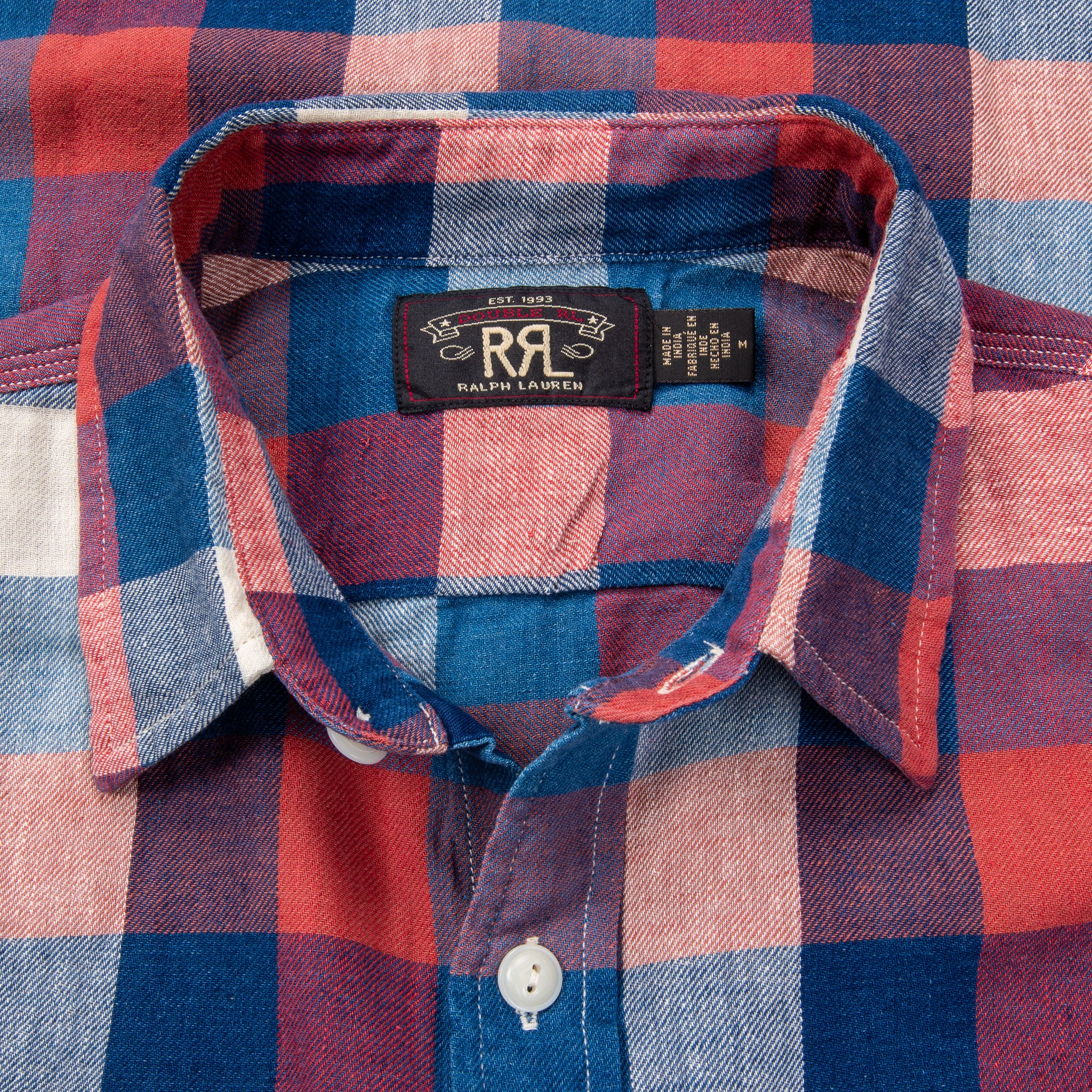 RRL Lee Shirt RL-704 Red Indigo