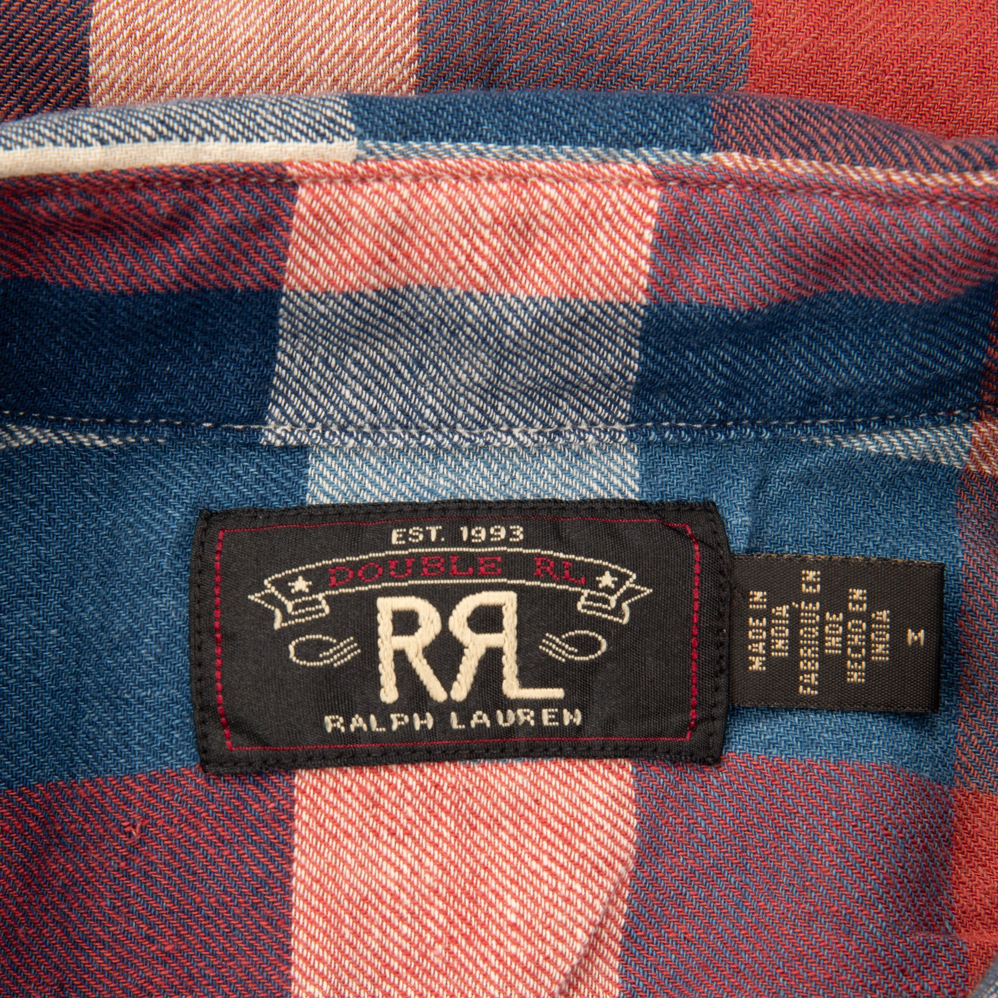 RRL Lee Shirt RL-704 Red Indigo