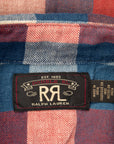 RRL Lee Shirt RL-704 Red Indigo