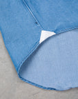 Finamore Tokyo Shirt Sergio Collar Regular Bleach Denim