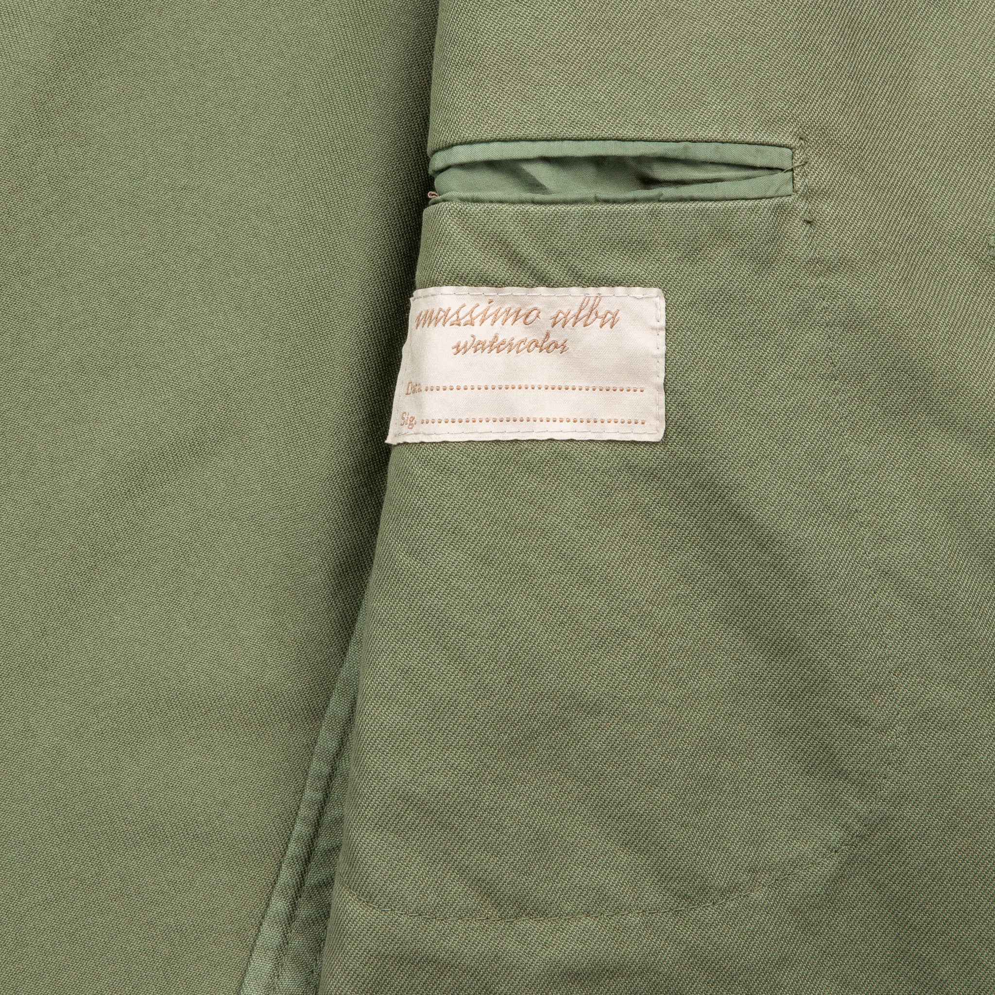 Massimo Alba Solex Cotton Canvas Jacket Salvia
