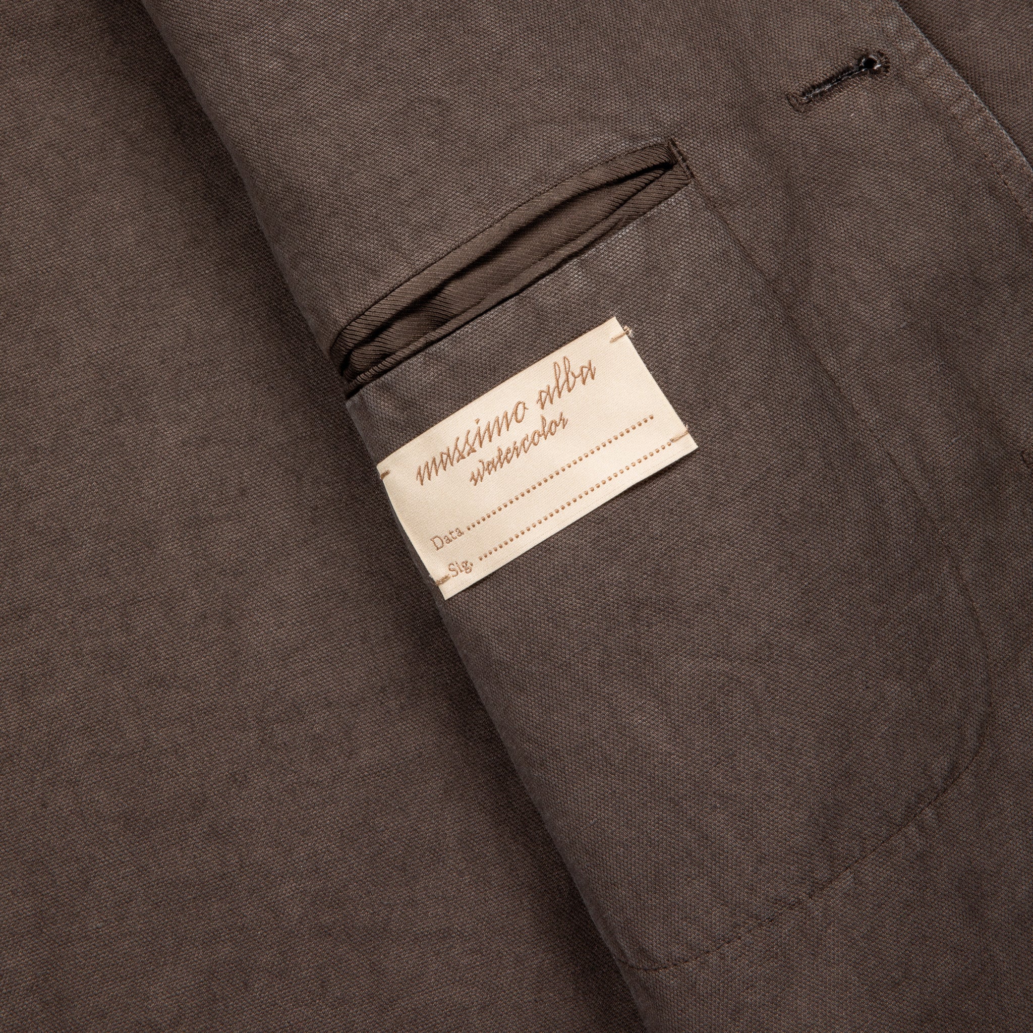 Massimo Alba Baglietto Unstructured Blazer Ebano