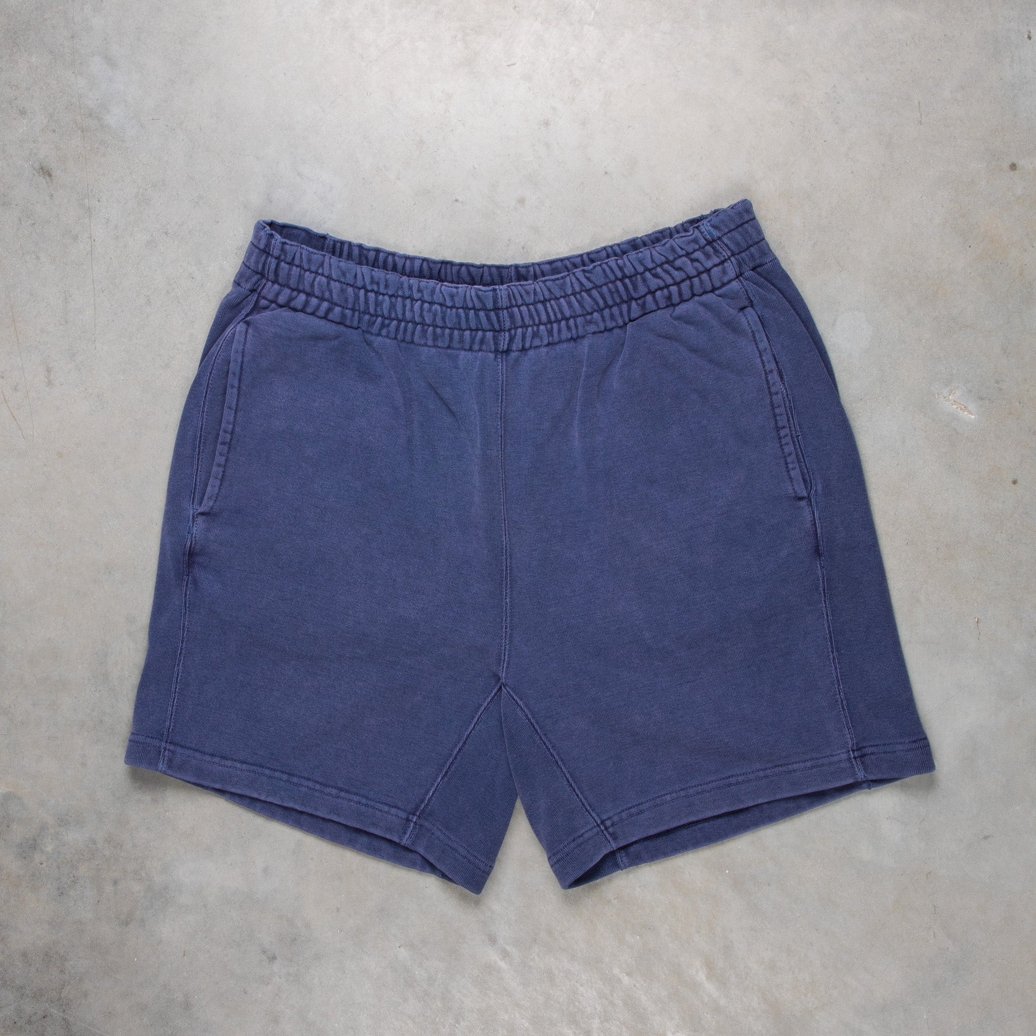 Navy blue fleece shorts deals
