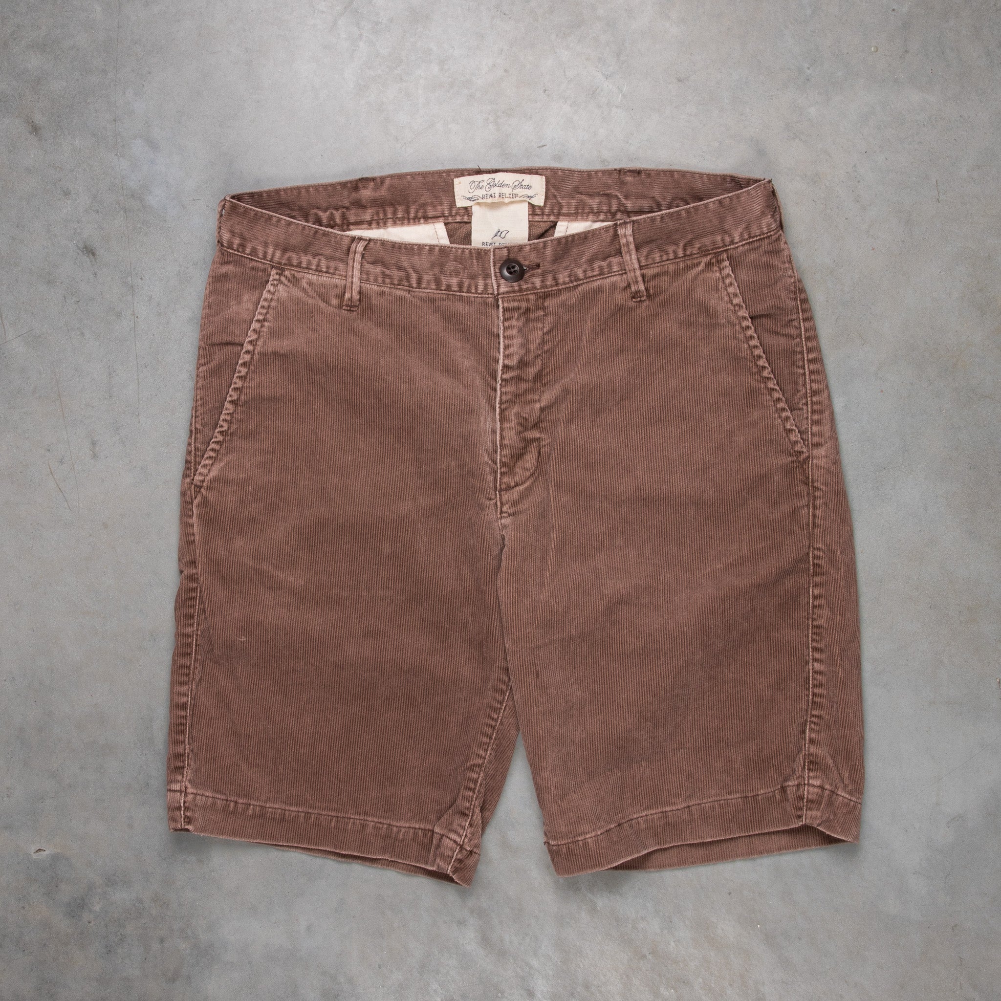 Remi Relief Corduroy Shorts Brown