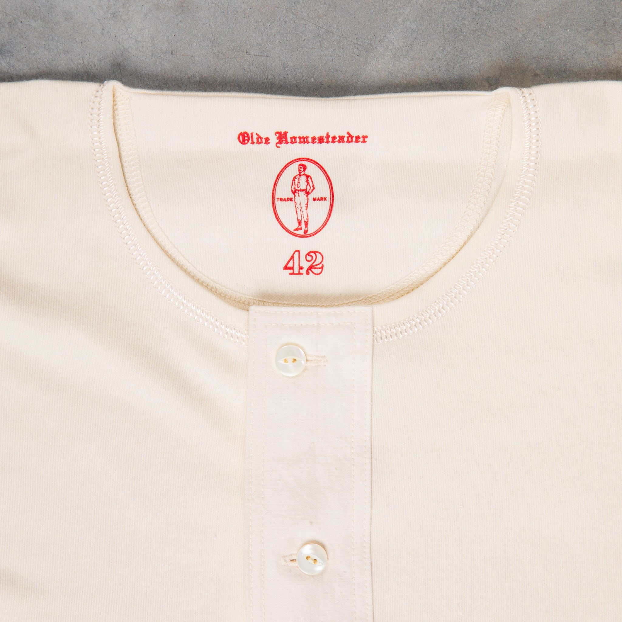 Olde Homesteader for BSC Uniform Henley Neck Short Sleeve