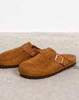 The Real McCoy´s Leather Foot Support Clogs Raw Sienna