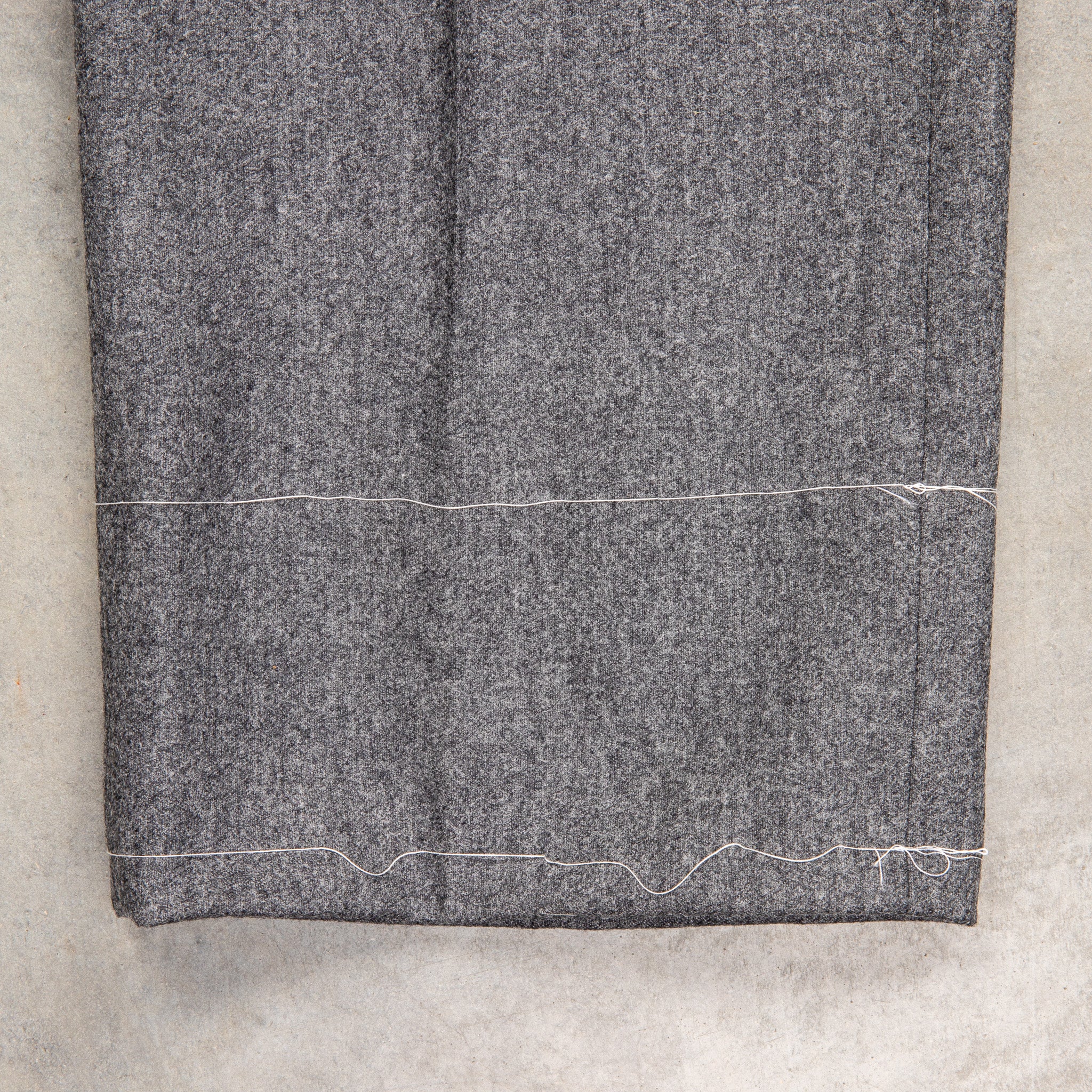 Rota Regular Fit High Rise Pants Lightweight Flannel Grigio Scuro