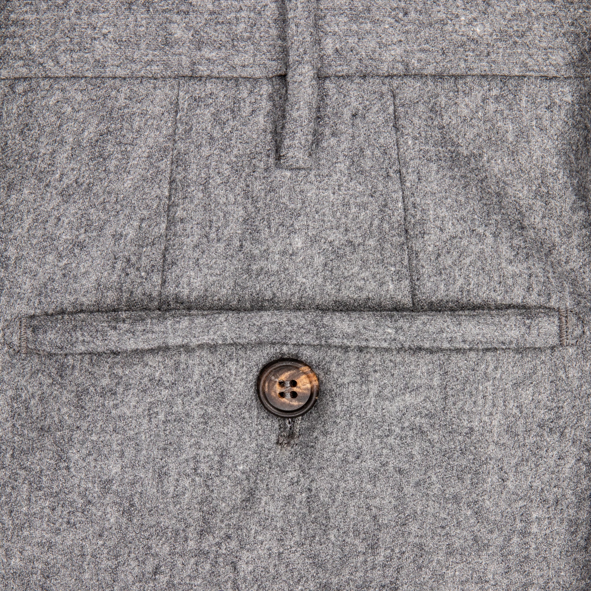Rota Regular Fit High Rise Pants Lightweight Flannel Grigio Medio