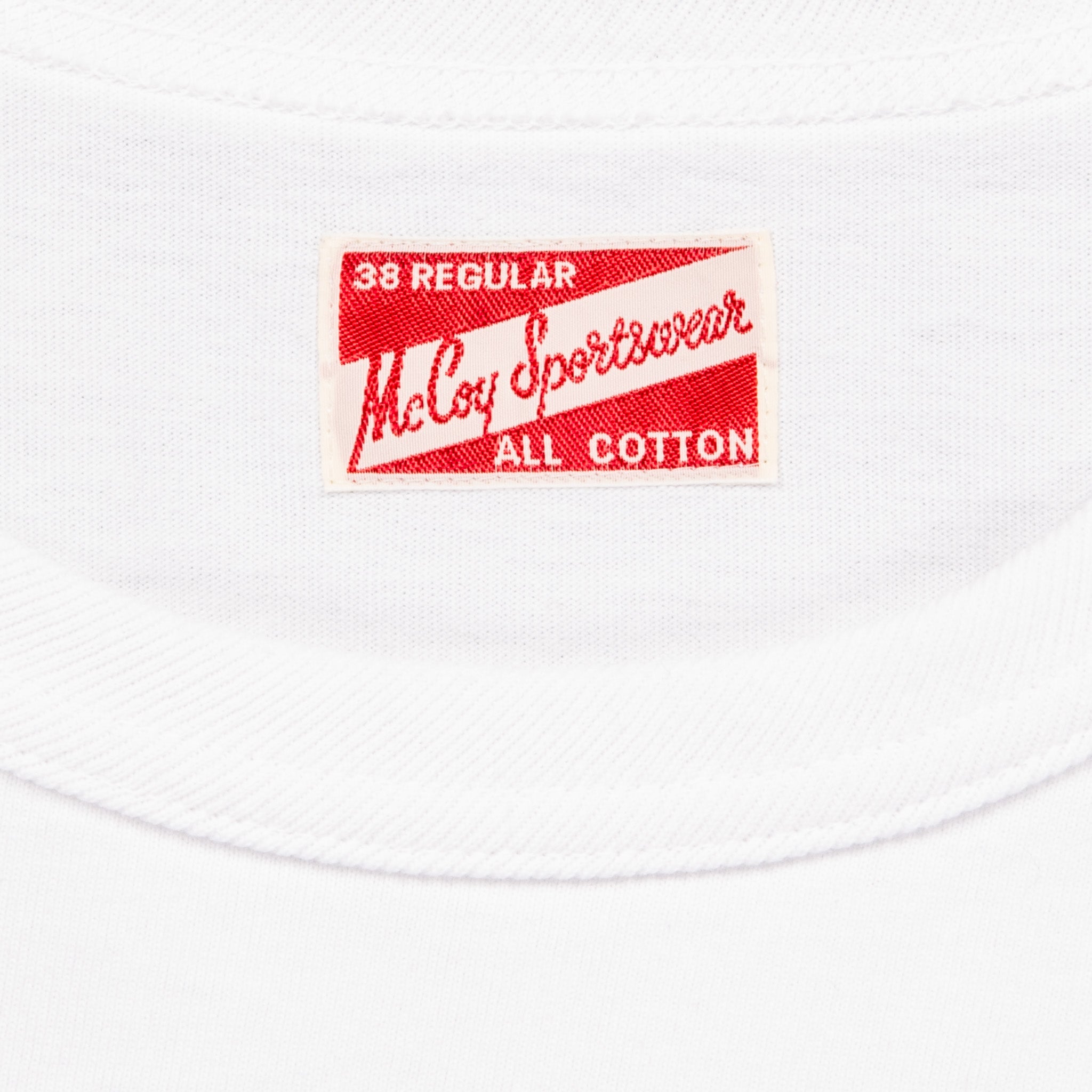 The Real McCoy's Pocket Tee L/S White – Frans Boone Store