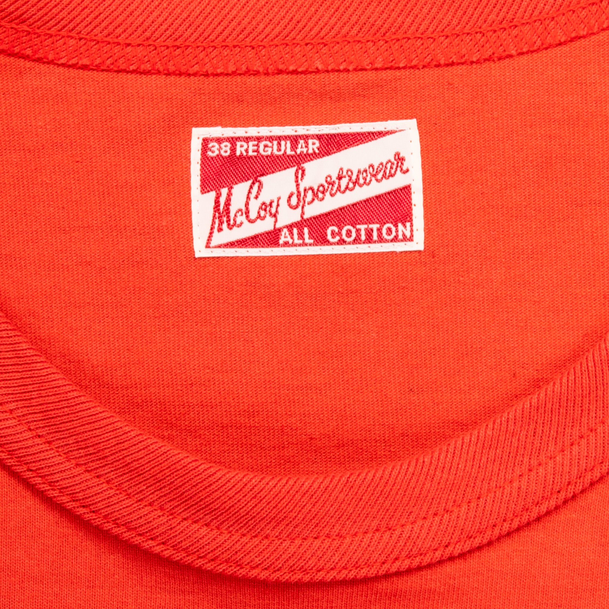 The Real McCoy's Pocket Tee L/S Scarlet – Frans Boone Store