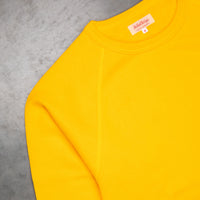 The Real McCoy's Loopwheel Raglan Sleeve 9 Oz Sweatshirt Yellow