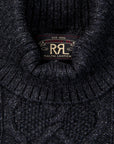 RRL Turtleneck Pullover Black Heather