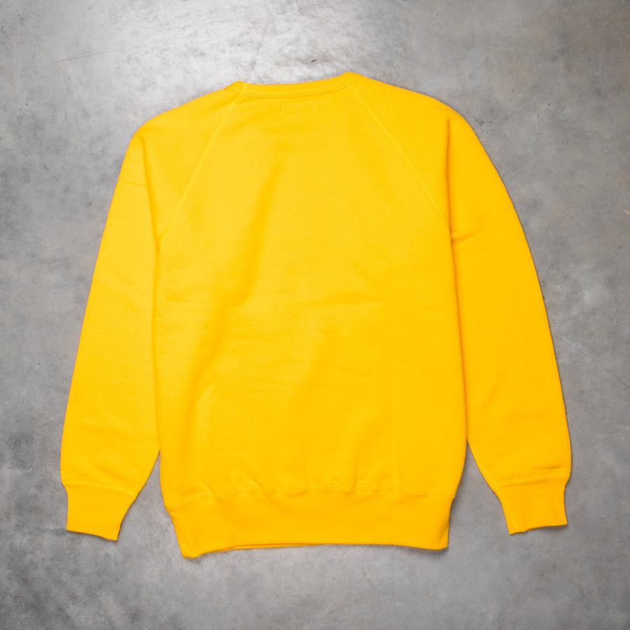 The Real McCoy's Loopwheel Raglan Sleeve 9 Oz Sweatshirt Yellow