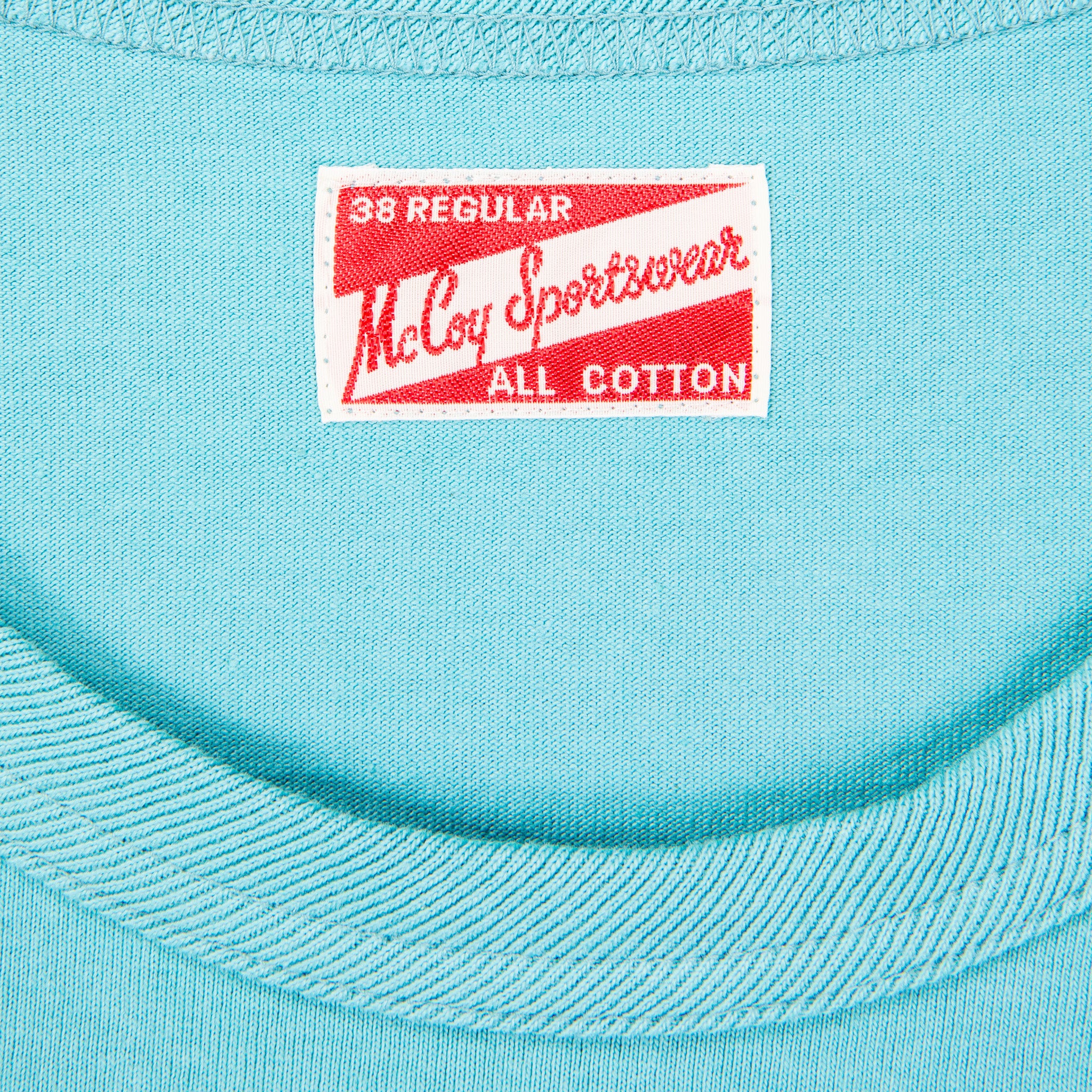 The Real McCoy's Pocket Tee L/S Teal – Frans Boone Store