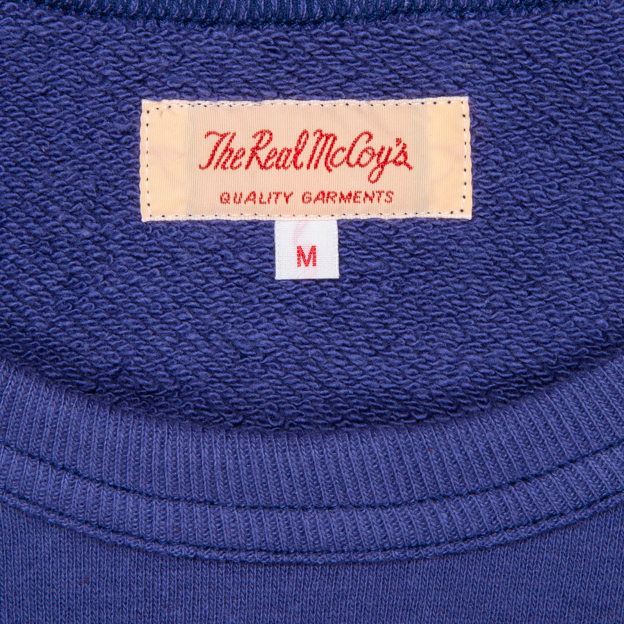 The Real McCoy&#39;s loopwheel raglan sleeve sweatshirt MQ Navy