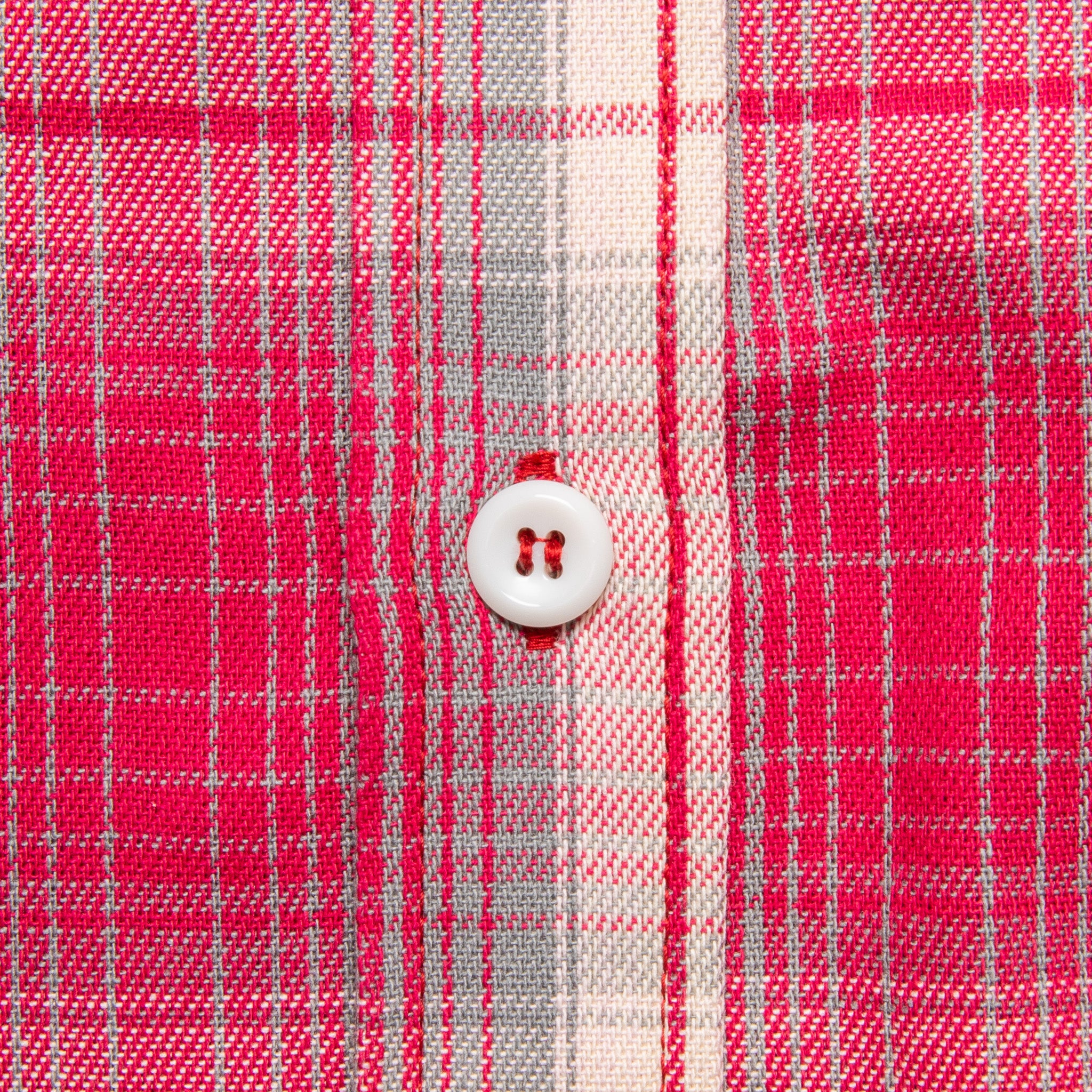 The Real McCoy&#39;s 8HU Ombre Check Summer Flannel Shirt Pink
