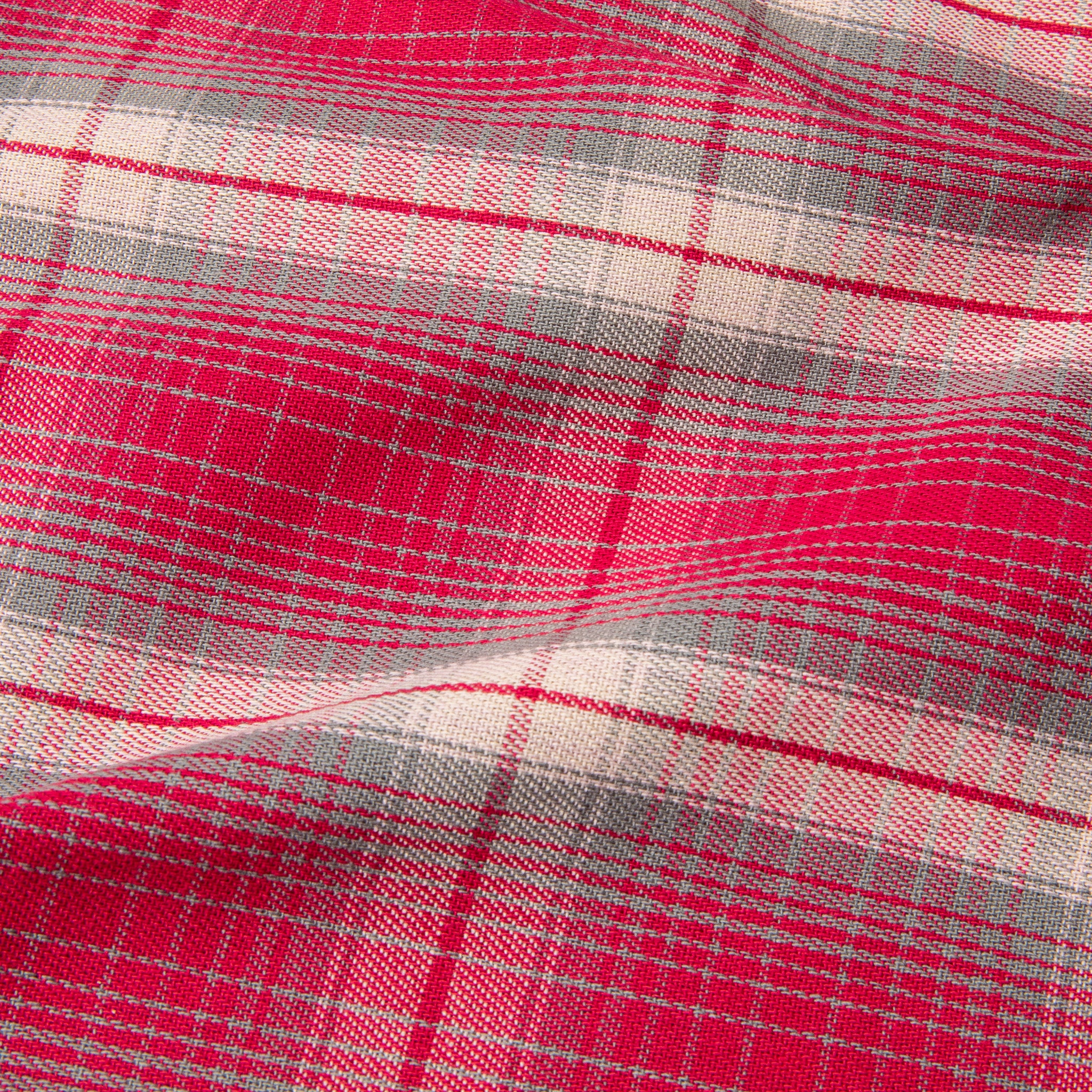 The Real McCoy&#39;s 8HU Ombre Check Summer Flannel Shirt Pink