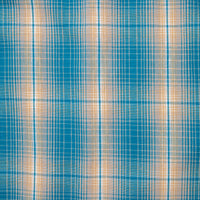 The Real McCoy´s 8HU Ombre Check Summer Flannel Shirt Turquoise