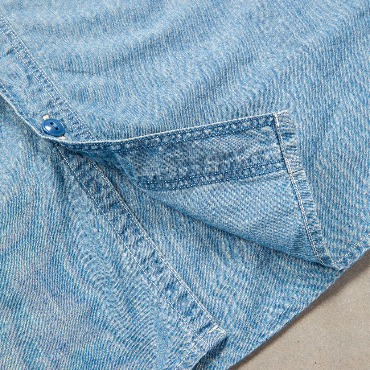 Fullcount 4810HW Chambray Shirt "Fade" - Frans Boone Store