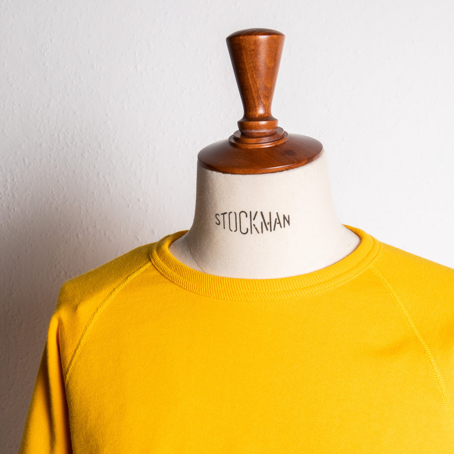 The Real McCoy's Loopwheel Raglan Sleeve 9 Oz Sweatshirt Yellow