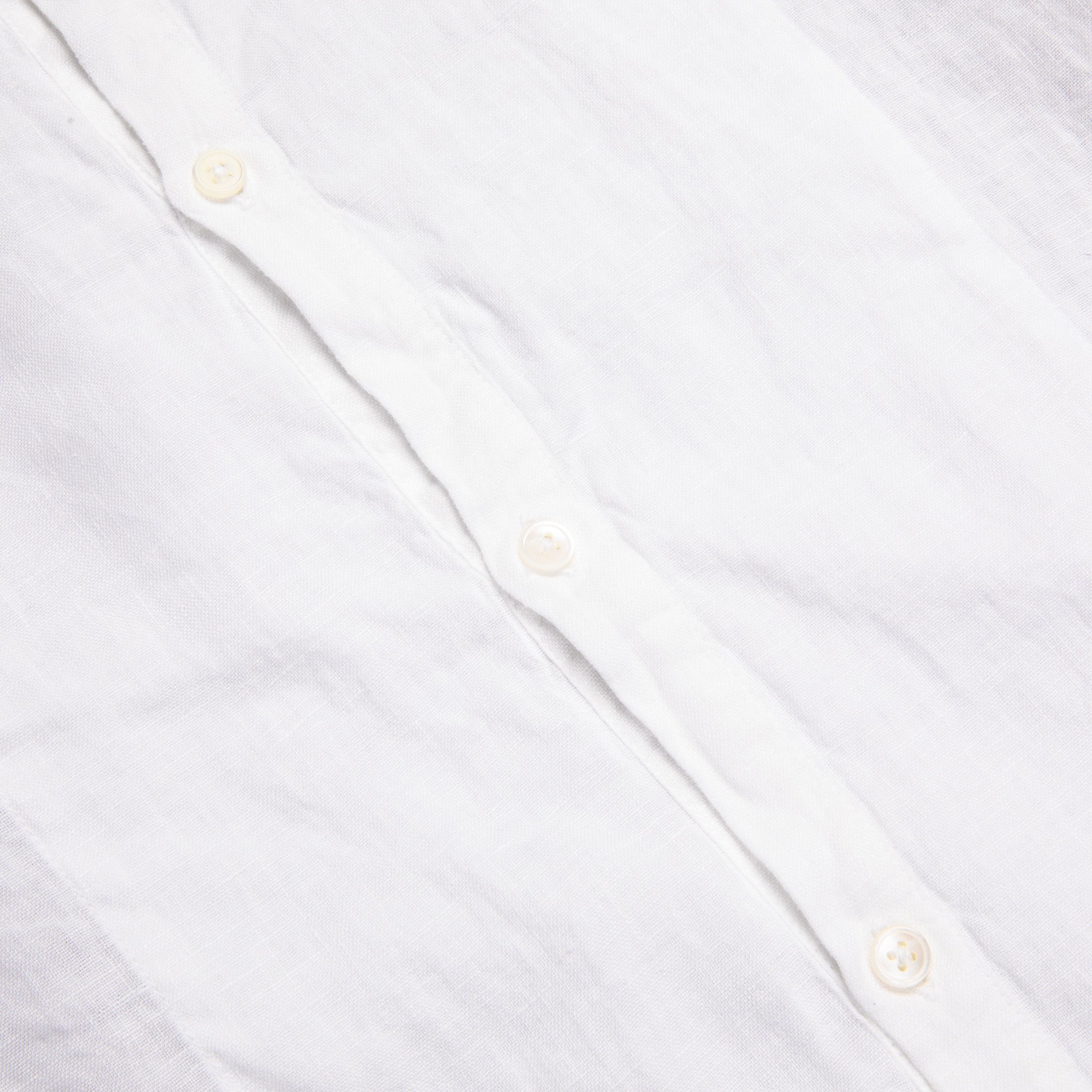 Massimo Alba Kos Grandad Collar Shirt Bianco