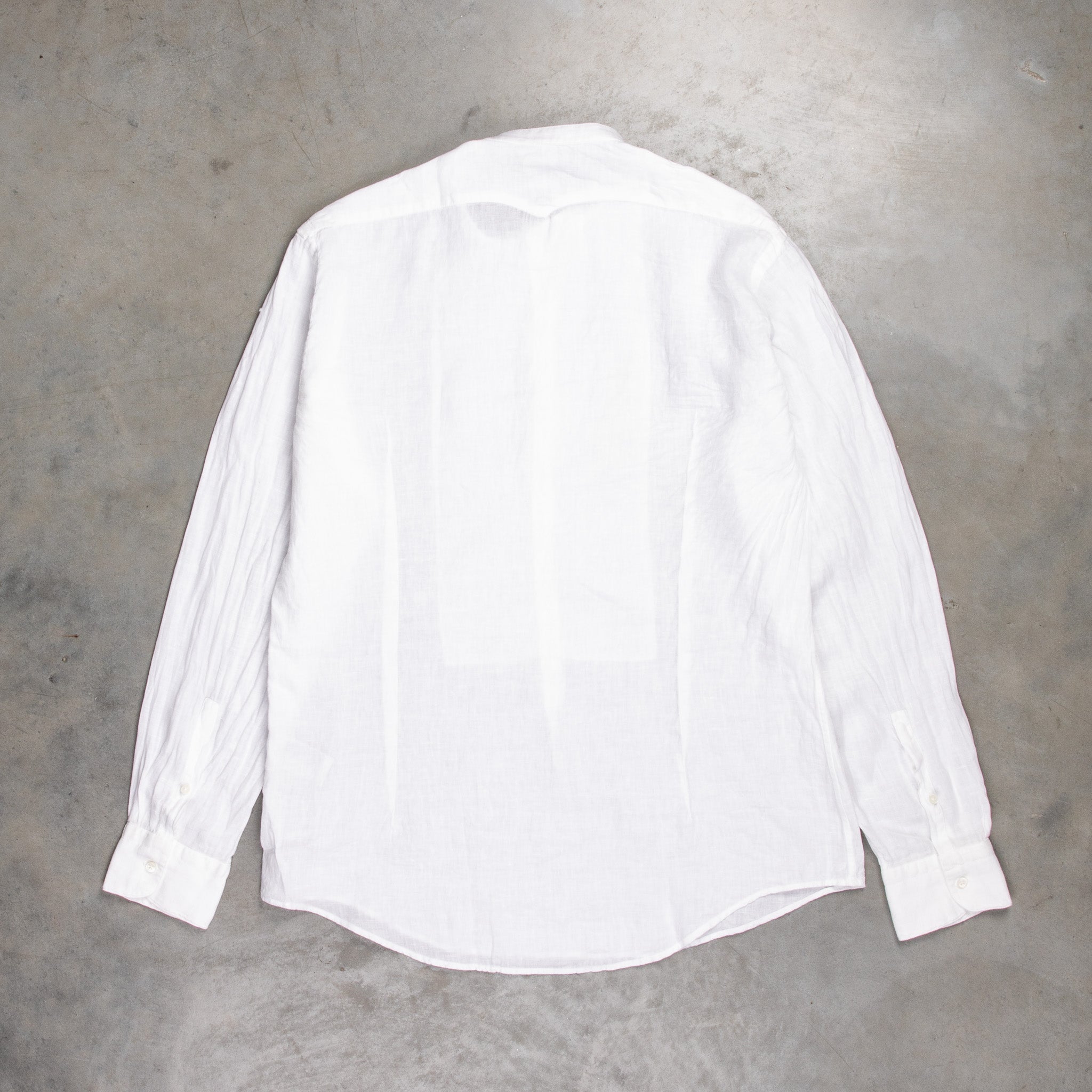 Massimo Alba Kos Grandad Collar Shirt Bianco – Frans Boone Store