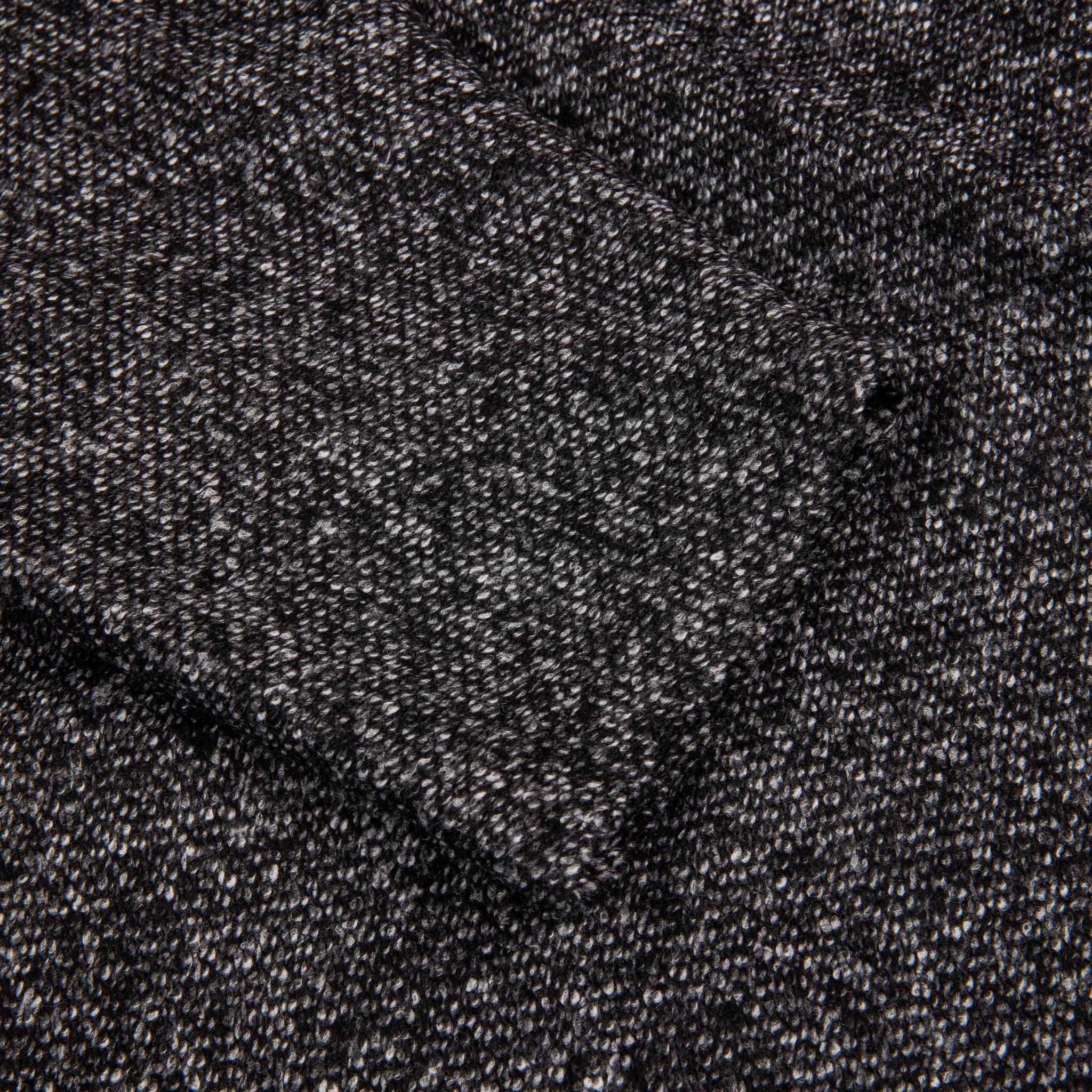 Engineered Garments Zip Mock Neck Charcoal Wool Poly Melange
