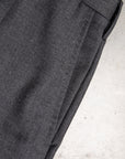 Rota Pantaloni High Rise Regular Fit Wool Gabardine Grigio Medio