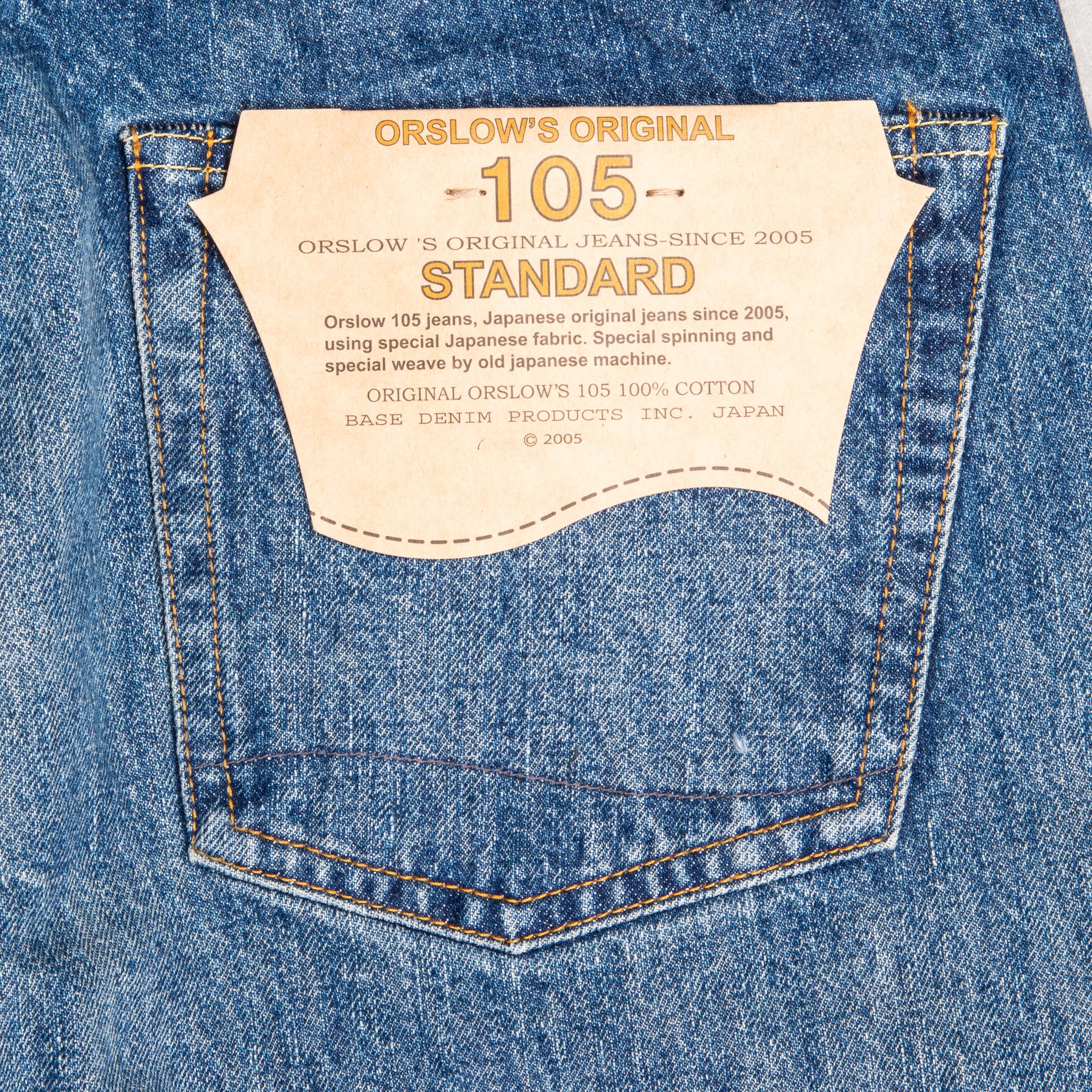 OrSlow 105 Standard Fit 2 Year Wash