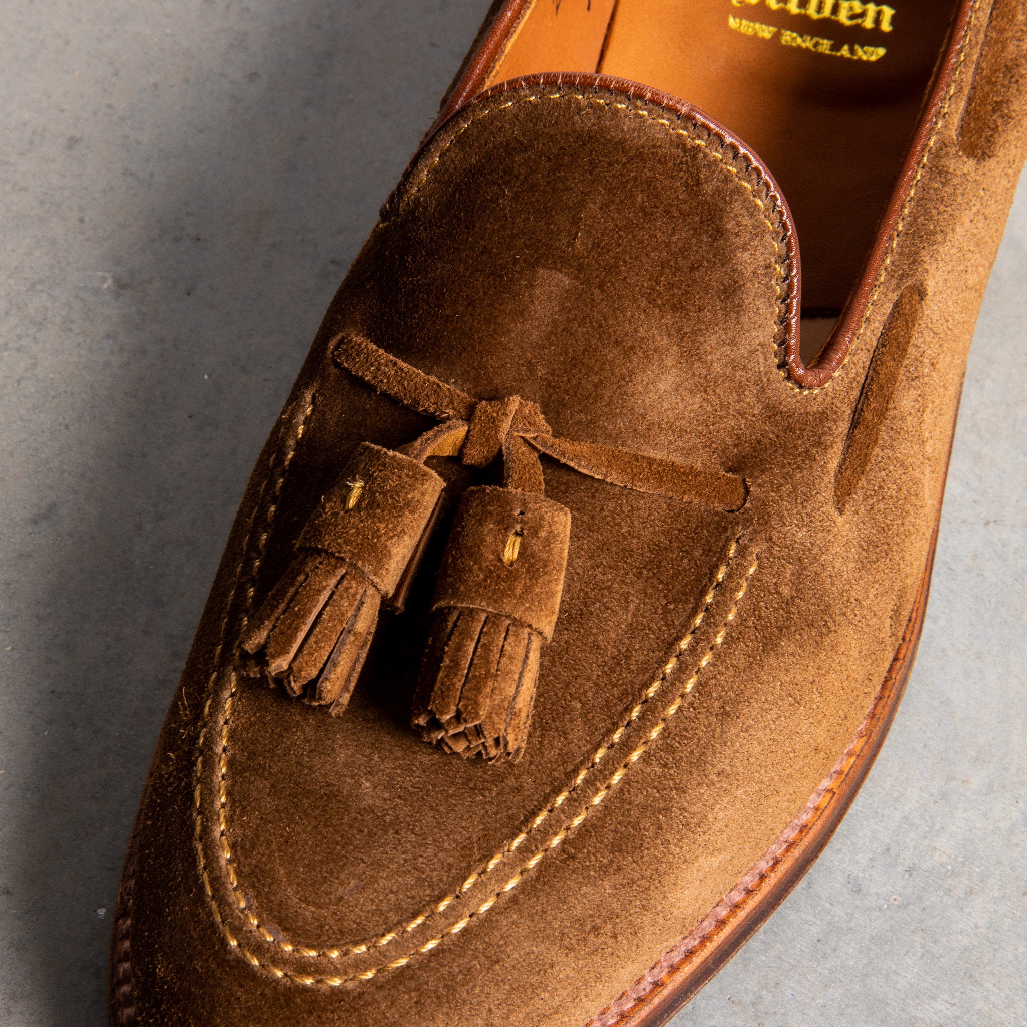 Alden Snuff Suede Tassel Loafer