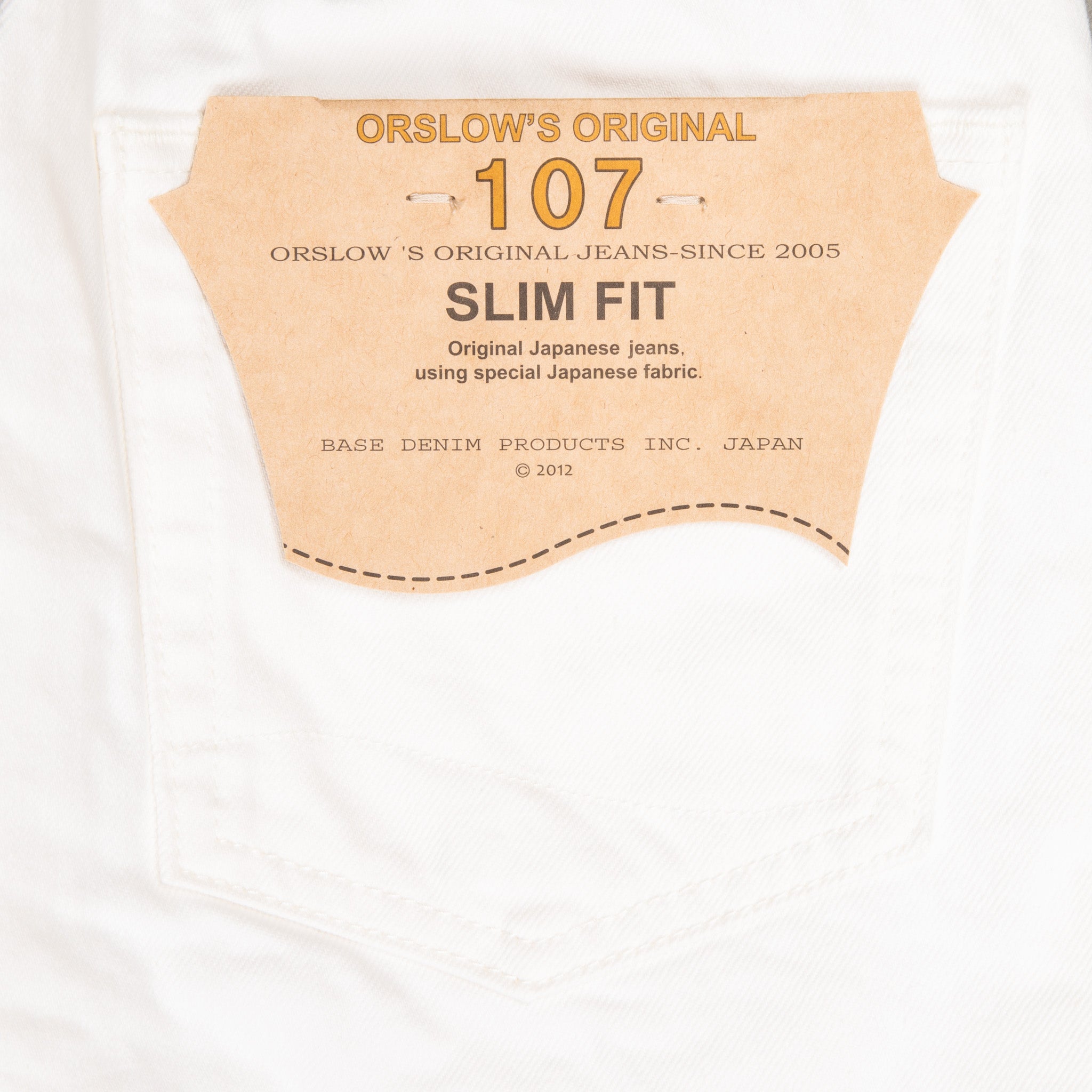 Orslow 107 Ivy Fit Jeans White