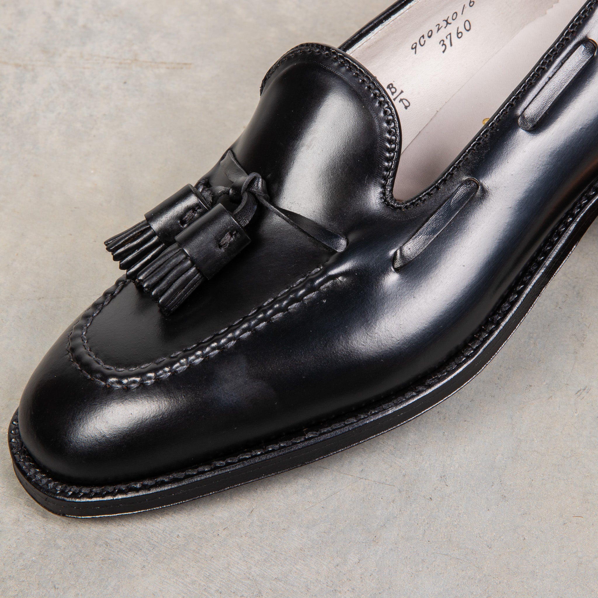 Alden X Frans Boone Black Cordovan Tassel Loafer Frans Boone Store