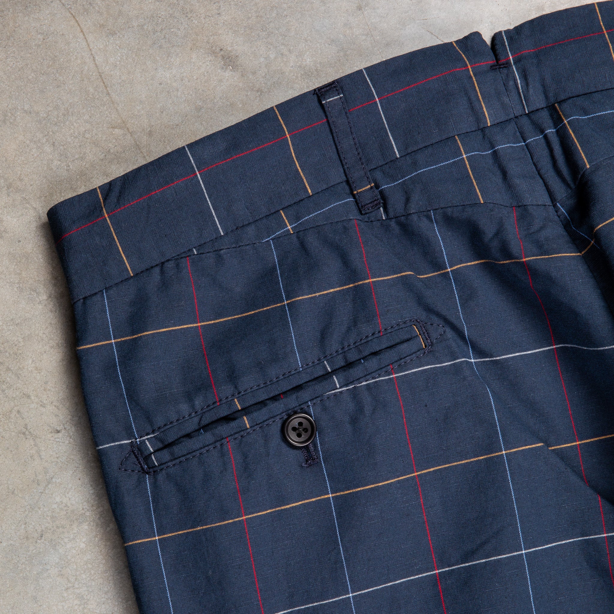 Engineered Garments Andover Pant Navy Windowpane – Frans