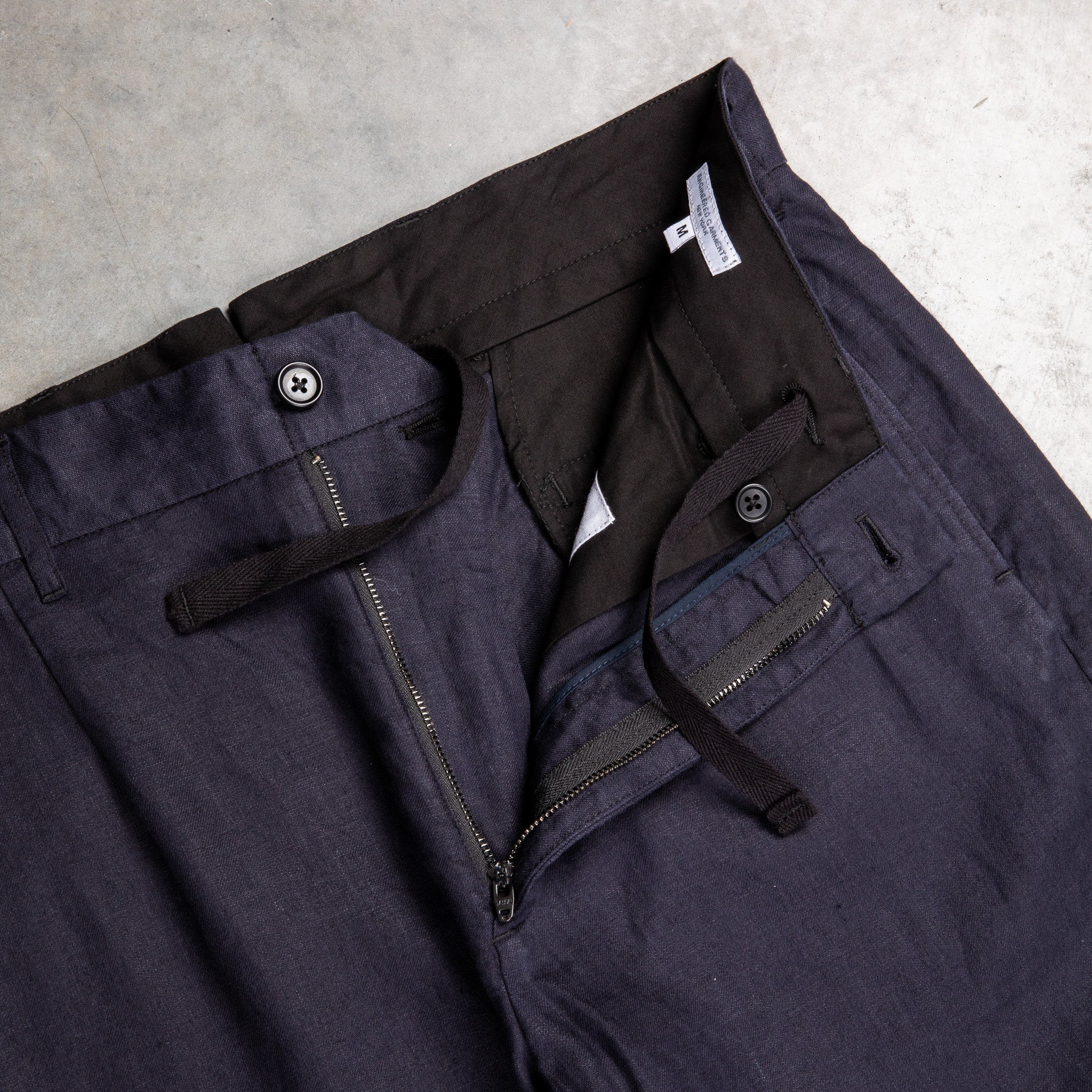 Engineered Garments Andover Pant Navy Linen Twill